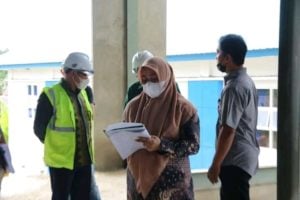 Bupati Tinjau Pembangunan Masjid Raya Koltim