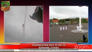 Bendera Merah Putih Terlepas dari Tiang saat Upacara, Bupati Konawe Utara Minta Maaf