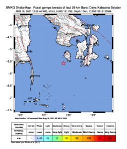 Gempa Bumi Tektonik 3,6 SR Guncang Wilayah Kabaena Selatan, Bombana