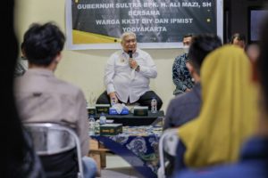 Gubernur Ali Mazi Kunjungi Asrama Mahasiswa Sultra di Yogyakarta, Ini Pesannya