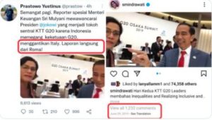 Stafsus Menkeu Unggah Video di Osaka, Tapi Bilang Langsung dari Roma