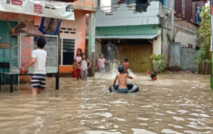 Curah Hujan Tinggi, Ratusan Rumah di Kota Medan Terendam Banjir