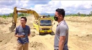 Tak Punya Izin, Polisi Hentikan Penambang Pasir di Kecamatan Uepai