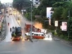 Begini Kronologi Kecelakaan Maut di Balikpapan, Truk Kontainer Angkut 20 Ton Kapur Pembersih Meluncur Tak Terkendali