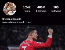 Ronaldo Jadi Orang Pertama yang Jumlah Followersnya Tembus 400 Juta