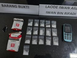 Ditresnarkoba Polda Sultra Bekuk 2 Pengedar Narkotika Jenis Sabu-sabu, Sebanyak 26,74 Gram Berhasil Disita