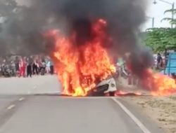 Mobil Berisi 15 Jerigen BBM Terbakar di Konawe, Begini Kronologinya