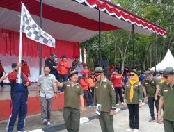 Meriahkan Dirgahayu Kemerdekaan Indonesia, Bupati Konawe Lepas Barisan Gerak Jalan 17 KM