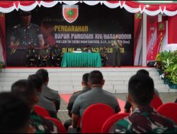 Sambangi Korem 143/HO, Pangdam Hasanuddin: Laksanakan Tugas Dengan Solid dan Satu Komando