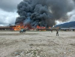 Kembali Bergejolak, 50 Kios di Pasar Waghete Papua Terbakar