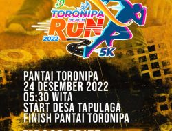 Para Runners Siap-siap, Dinas Pariwisata Sultra Gelar Toronipa Beach Run 2022 pada 24 Desember 2022