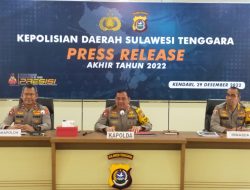 Kinerja Polda Sultra Tahun 2022, Ini Capaiannya