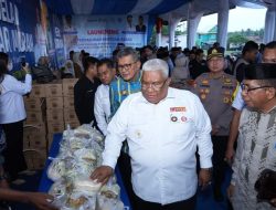 Cegah Inflasi, Kadin, Bulog Sultra Bersama Pemda Buton Tengah Launching Penyaluran Beras Dan Pasar Murah