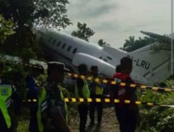 KNKT Investigasi Pesawat Hawker yang Tergelincir di Bandara Morowali