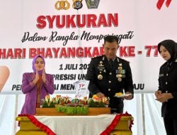 Upacara HUT Bhayangkara Ke 77, Bupati Konawe dan Kapolres Konawe Serukan Pemilu Damai Untuk Indonesia Maju
