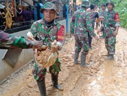 Bencana Tanah Longsor di Lorong Dolog, Kodim 1417/Kendari Bergerak Bantu Pembersihan dan Buka Akses Jalan