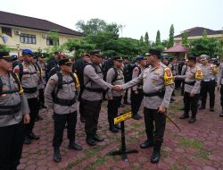 Kapolda Sultra Pimpin Apel Pergeseran 1.787 Personel Pasukan BKO Pengamanan TPS, Ini Arahannya