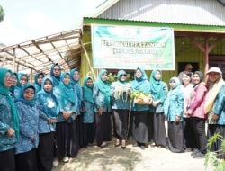 Bunda Literasi Kota Kendari Gelar Literasi Pertanian dan Panen Sayur-sayuran di Kelurahan Padaleu