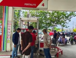 Pastikan Ketersediaan BBM Jelang Hari Lebaran, Ditreskrimsus Polda Sultra Sidak Dua SPBU di Kota Kendari