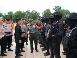 Amankan Kunjungan Kerja Wapres RI di Provinsi Sultra, Ratusan Personel TNI/Polri Disiagakan, Kasrem 143/HO: Antisipasi Setiap Perkembangan Sekecil Apapun