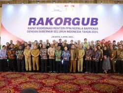 Pj Gubernur Sultra, ABR Hadiri Rakorgub Seluruh Indonesia Bersama Menteri PPN/Kepala Bappenas Bahas Solusi Pembangunan Infrastuktur di Daerah