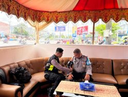Cek Kesehatan Personel Yang Bertugas, Biddokkes Polda Sultra Gelar Patroli Kesehatan di Pos PAM Pasar Baru