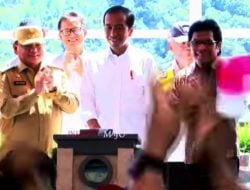 Presiden RI Joko Widodo Resmikan Bendungan Ameroro di Kecamatan Uepai, Kabupaten Konawe