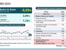 Awal Bulan Juni 2024, Laju Inflasi Sultra Masih Terkendali dan di Bawah Rata-Rata Nasional