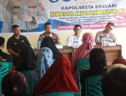 Kapolresta Kendari Dengar Curhatan Masyarakat di Rusunawa Punggolaka dengan Program Jumat Curhat