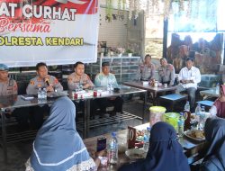 Polresta Kendari Gelar Jum’at Curhat di Kelurahan Bonggoeya, Kecamatan Wua-wua, Ini Keluhan dan Harapan Warga