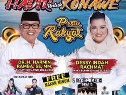 Bertabur Hadiah, Deklarasi Pasangan HADIR akan Dirangkaikan dengan Pesta Rakyat Pada 21 Agustus 2024 di ICP Unaaha