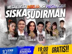 Besok, Siska Karina Imran-Sudirman Gelar Deklarasi Pasangan di Lapangan Benu-Benua