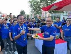 Dalam rangka HUT Lalu Lintas Bhayangkara ke 69, Wakapolda Sultra Buka Slalom Competition Kapolda Cup I