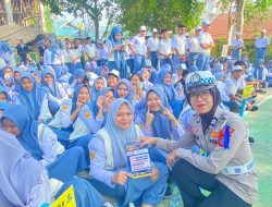 Bangun Kesadaran Berlalulintas di Pelajar, Sat Lantas Polresta Kendari “Goes To School” Sosialisasi Ops Zebra Anoa 2024