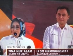 Tina Nur Alam -LM Ihsan Taufik Ridwan Berkomitmen Untuk Memastikan Semua Anak-Anak Sultra Bisa Bersekolah hingga Tingkat Tertinggi