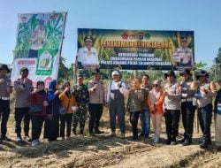 Dukung Program Swasembada Pangan Nasional, Polres Konawe Gelar Penanaman Benih Jagung di Kecamatan Wawotobi