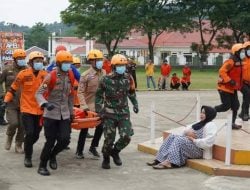 BPBD Konawe Gelar Pasukan dan Simulasi Penganggulangan Gempa Bumi