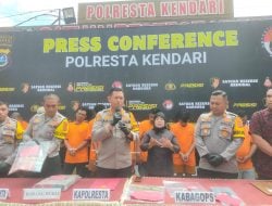 Polresta Kendari Ungkap 9 Kasus Tindak Kejahatan, Kapolresta: Dua Kasus Yang Menonjol Yakni Kasus Curas di Agen BRILink dan Pencabulan Anak Disabilitas di Bawah Umur