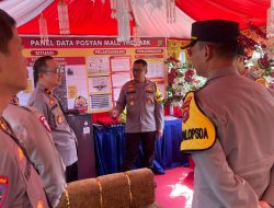 Tinjau Pos Pam Idul Fitri di Mall The Park, Kapolda Sultra Perintahkan Tindak Tegas Parkir Liar Pemicu Kemacetan