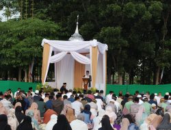 Polda Sultra Gelar Sholat Idul Fitri 1446 H di Lapangan Apel Presisi
