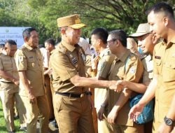 Gubernur Sultra Gelar Apel ASN Perdana Pasca Lebaran