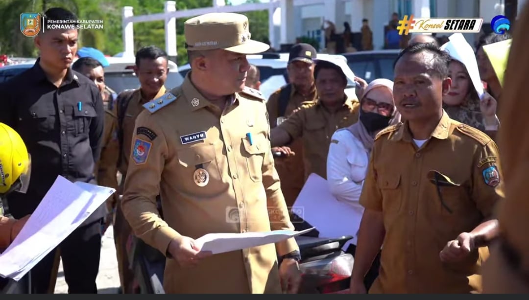 Tegakkan Kedisiplinan dan Ketertiban Aset Negara, Wabup Konsel Wahyu Ade Pratama Imran Sidak Kendaraan Dinas