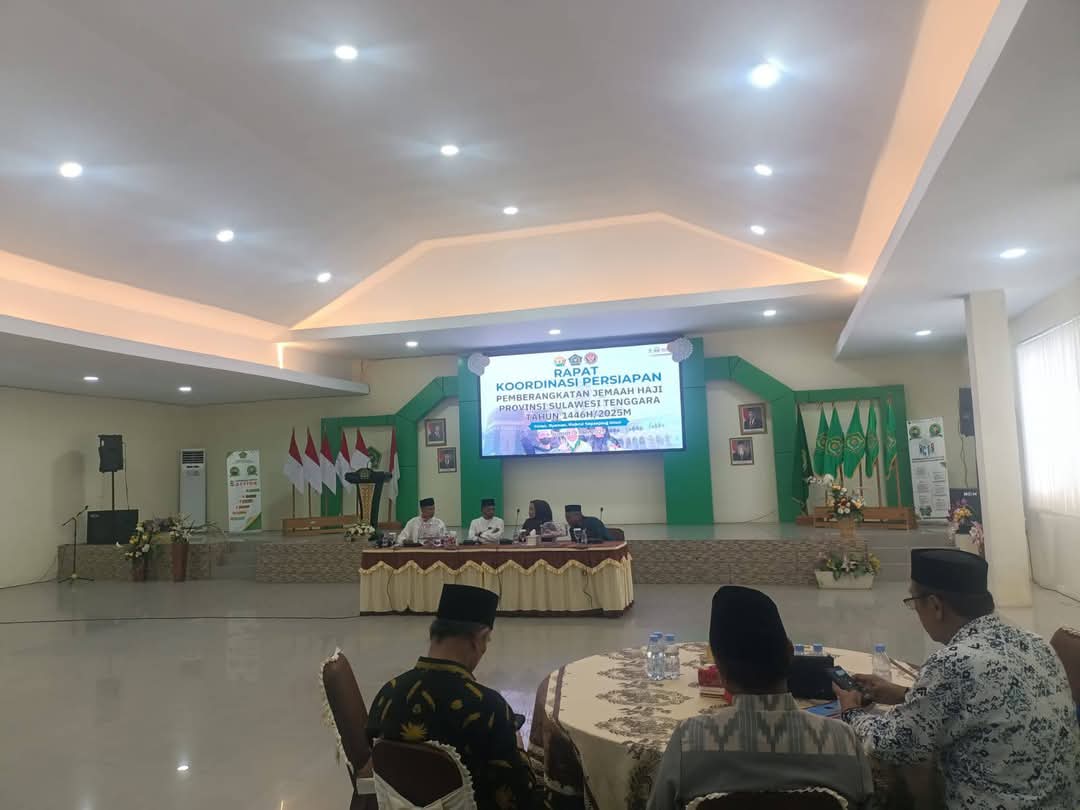 Pemprov Sultra Gelar Rakor Persiapan Pemberangkatan 2.018 Jamaah Haji Asal Sultra, Ini Jadwal Keberangkatannya