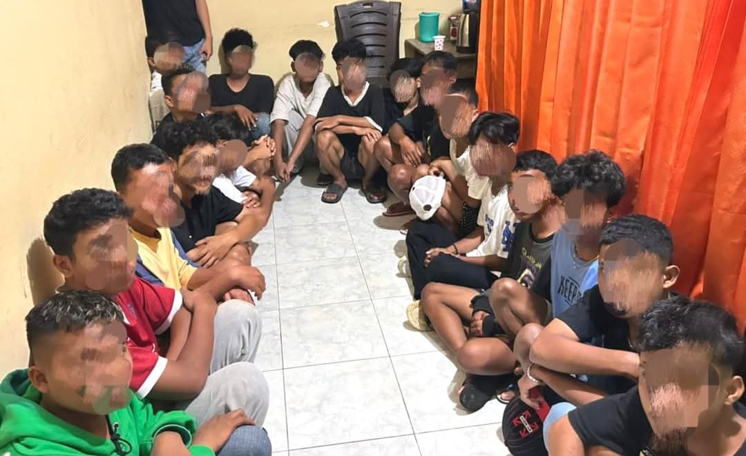 Terlibat Tawuran dan Pengrusakan Motor Warga, 20 Remaja Berhasil Ditangkap Tim Resmob Satreskrim Polres Buton Tengah
