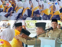 Bupati Konsel Irham Kalenggo Lepas 73 Calon Haji dan Titip Doa untuk Konsel di Tanah Suci