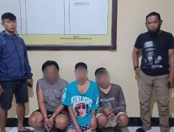 Jebak Korban dengan Aplikasi MiChat, 3 Pelaku Pemalakan dan Pengancaman Mengunakan Badik di Baruga Dibekuk Tim Patroli
